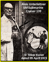 Alois Unterleitner - SM Submarine Cruiser 139
